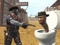 Cowboy vs Skibidi Toilets: Wild West Shooting Game
