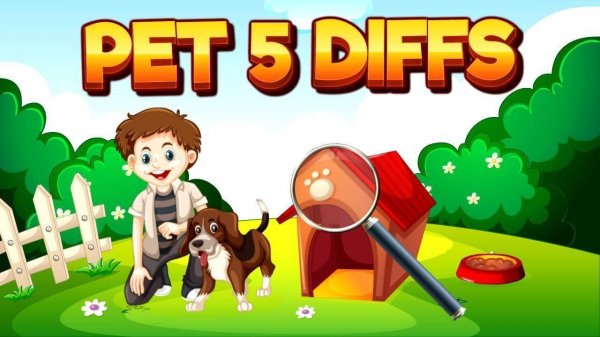 Pet Spot the Differences Puzzle