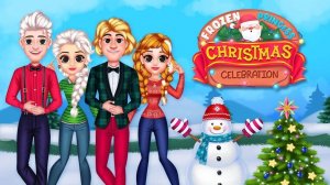 Frozen Princess Christmas Celebration: Dress Up & Decoration Game